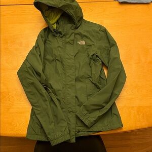 The North Face Women's Green Rain Jacket